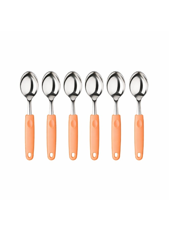 Decent Stainless Steel Tea Spoon Set of 6 | Mirror Finish | Ergonomic Handle | Dessert & Coffee Spoon Set For Home, Kitchen, Restaurant, Dishwasher Safe - Image 1